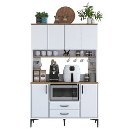 Hanah Home Gabinete Multipropósito JE168 - 3257 Blanco y Nuez